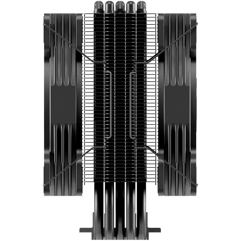 Detalle de Forgeon Air Solarian 5Pipes 2x120mm ARGB CPU Cooler Negro: rendimiento y estilo para la gama media