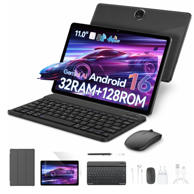 Detalle de Blackview Zeno 5 WiFi 11" (8GB/128GB) gris: productividad móvil con IPS 90 Hz y GPS integrado