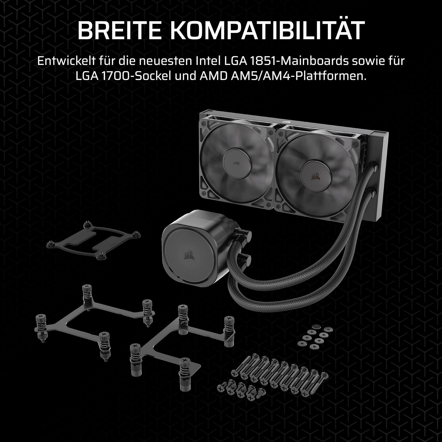 Thumbnail 6 de Corsair Nautilus 240 RS AIO-Wasserkühlung (240 mm) für CPU – leise, direkter Mainboard-Anschluss, LGA 1851/1700 & AM5/AM4