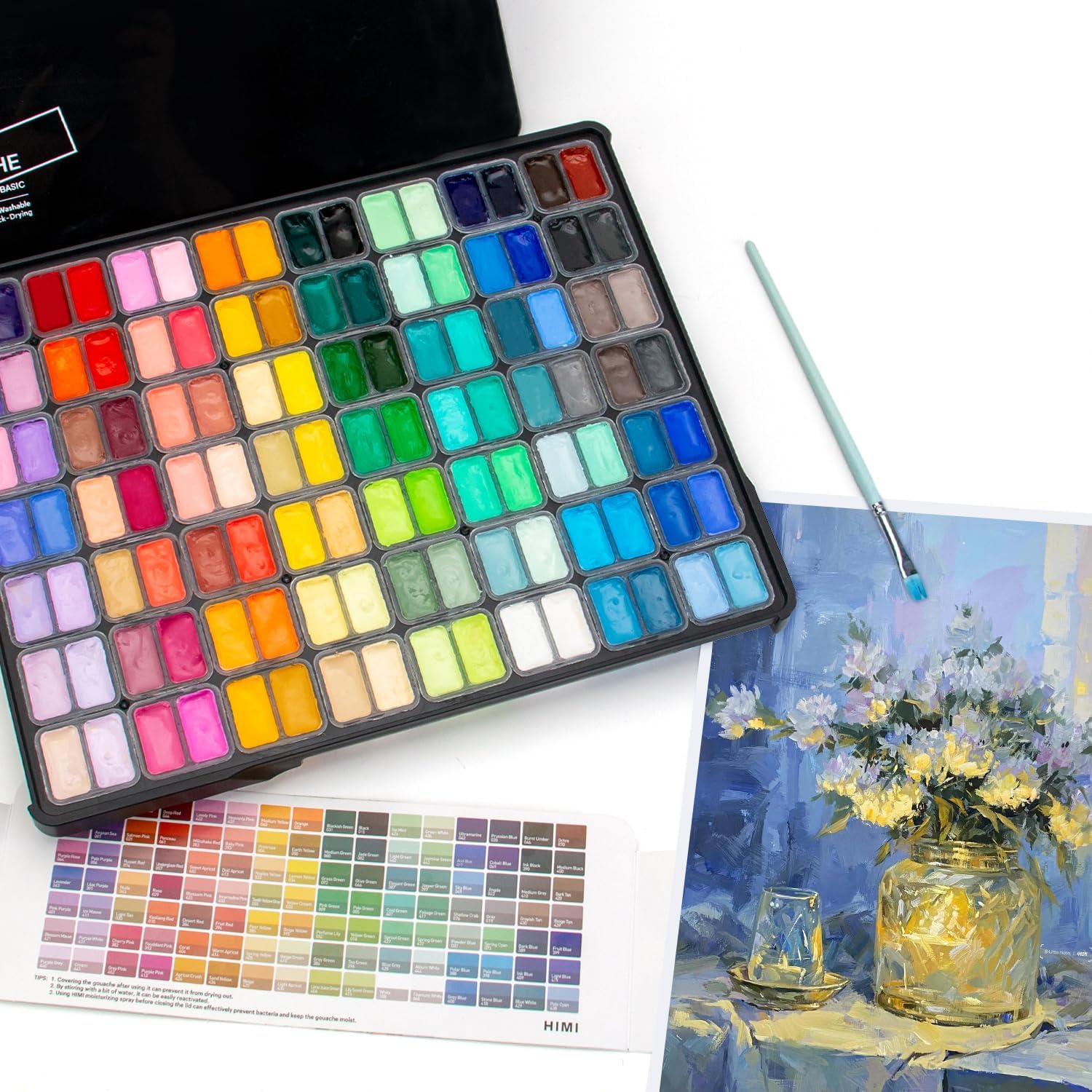 Thumbnail 5 de HIMI Gouache Paint Set 112×12g paints 🎨