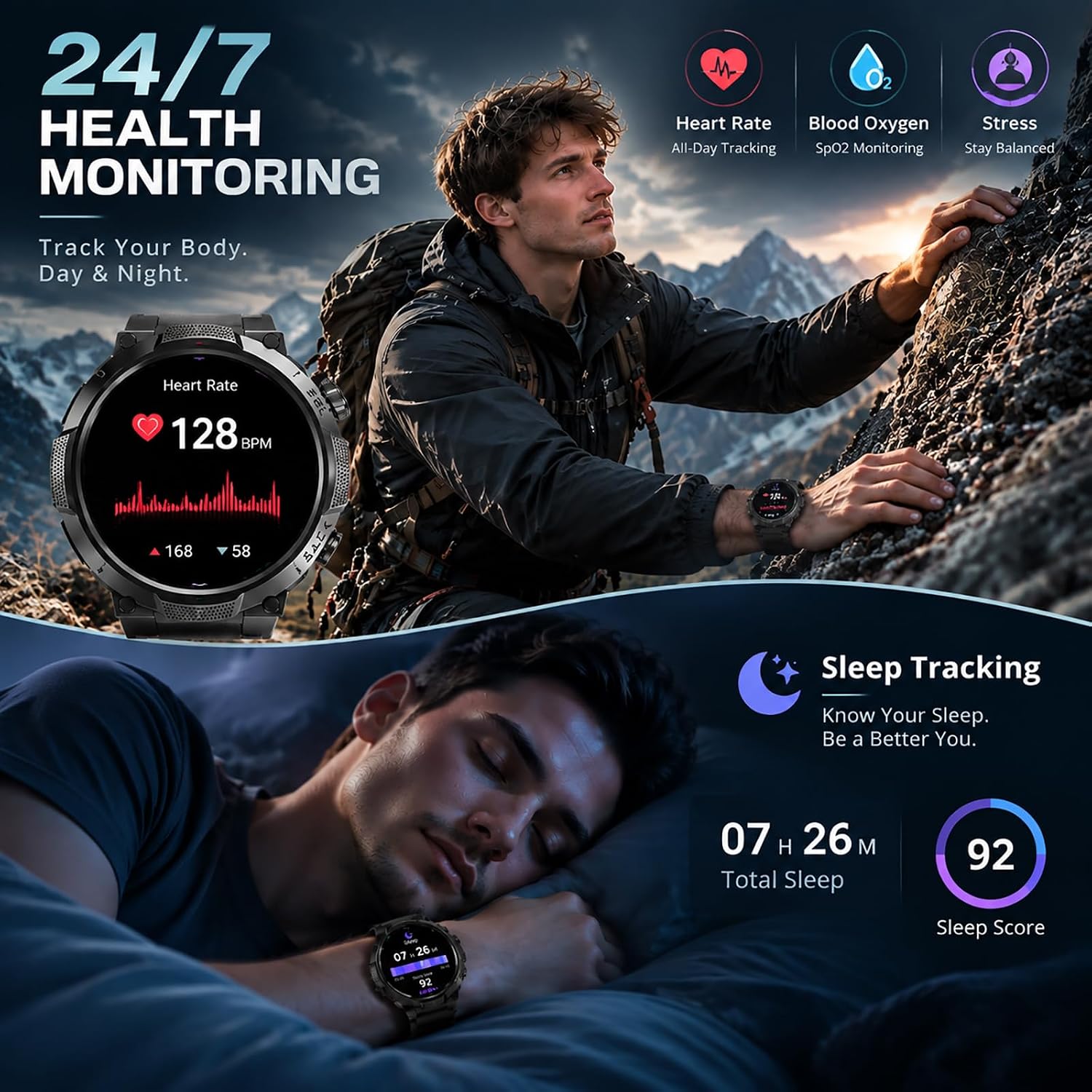 Detalle 1 de Soudorv Smartwatch 1.53-Inch HD Display