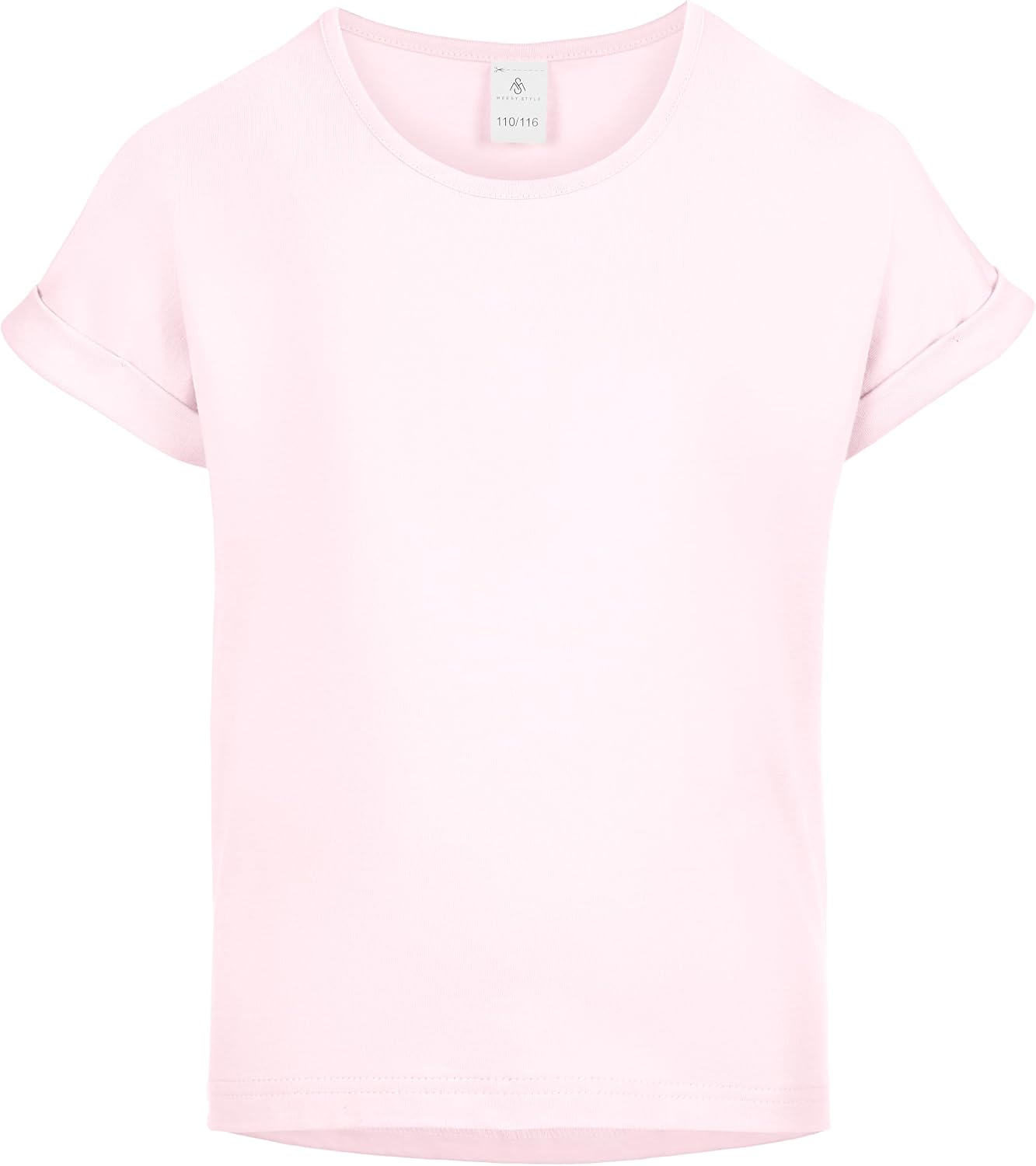 Detalle de Merry Style MS-468 meisjes T-shirt van katoen met ronde hals en korte mouwen