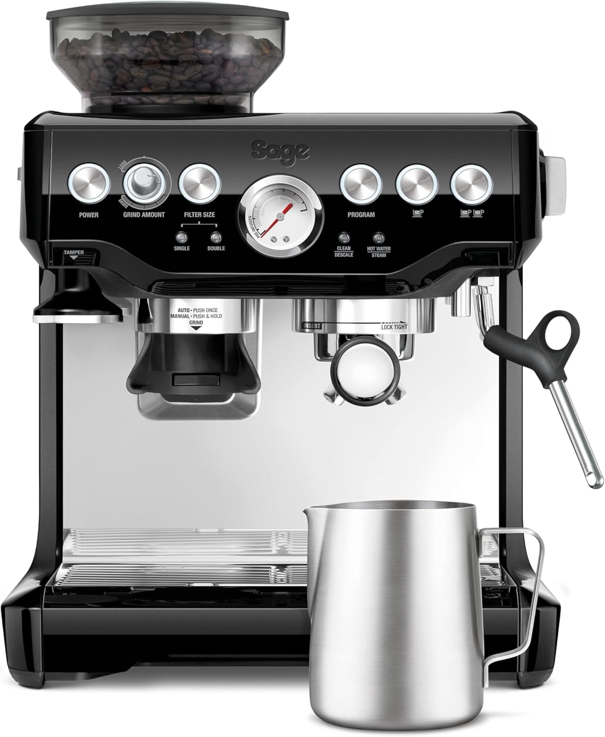 Sage Barista Express: Manual Tamping, Built‑in Grinder, and Steady Milk Texturing for Home Espresso