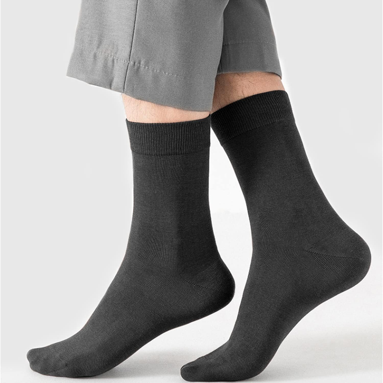 Thumbnail 1 de L&K-II (12/24 paires) chaussettes coton respirantes homme & femme 43-46/39-42 noir et blanc