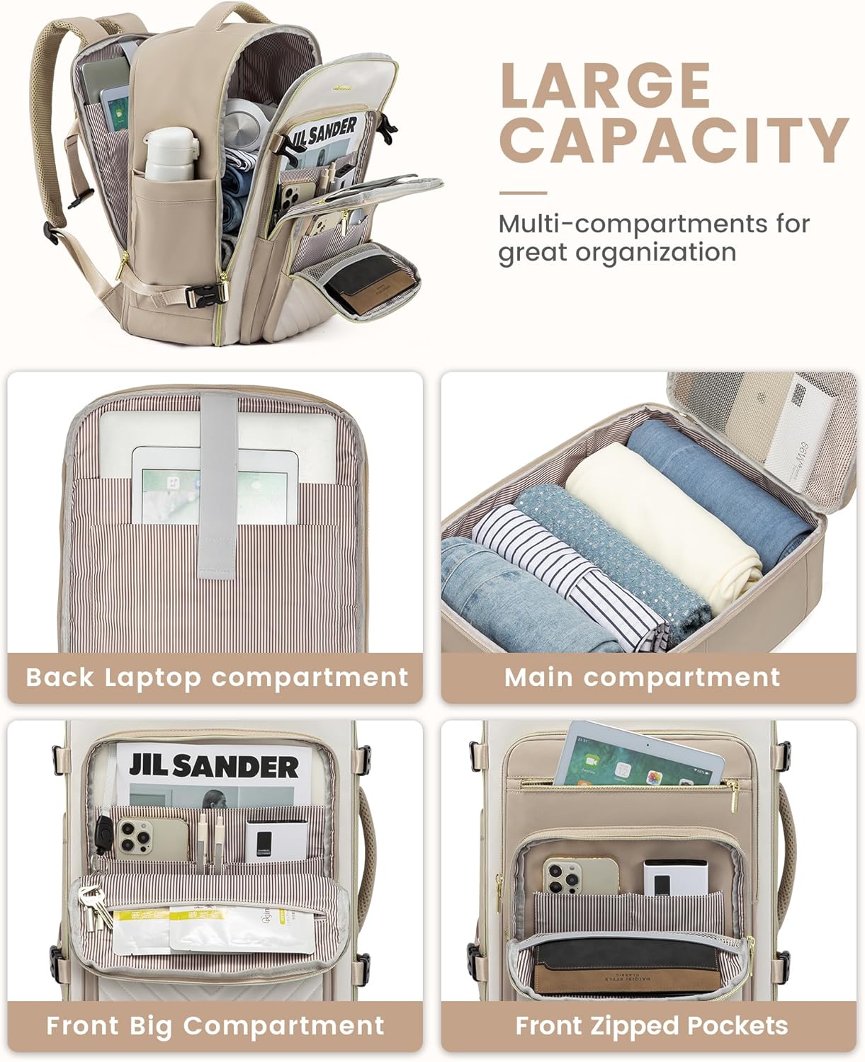 Thumbnail 4 de LOVEVOOK 40L Travel Backpack Cabin Size