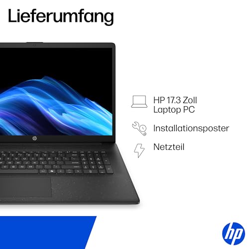 Thumbnail 10 de HP Laptop 17,3" HD+ mit Intel N200, 8GB RAM, 256GB SSD – flexibel für Homeoffice und Studium