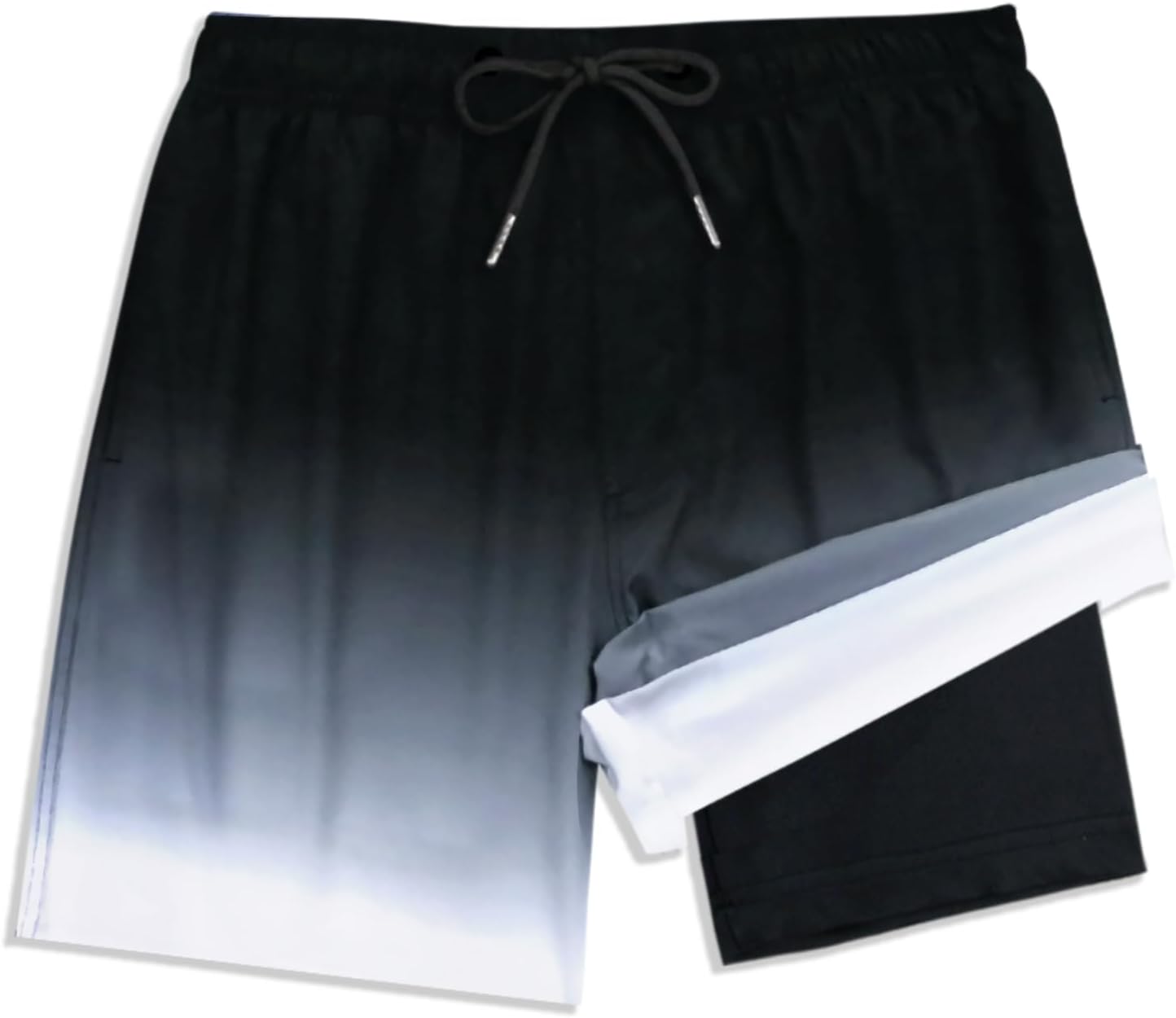 Detalle de LUCOWEE Boys Swim Trunks with Soft Compression Liner – Quick-Dry UPF 50+