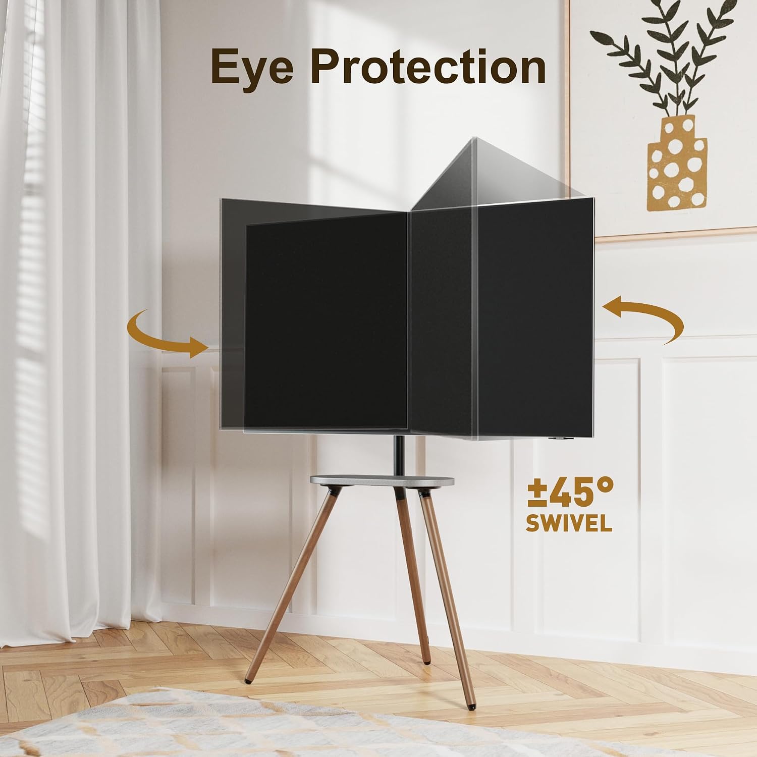 Thumbnail 3 de ECOTINY Tripod Easel TV Stand for 43–65 Inch Displays