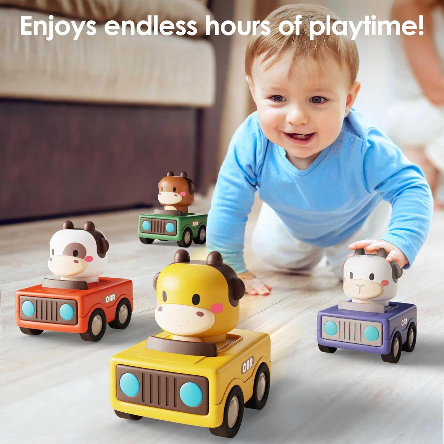 Thumbnail 5 de iPlay iLearn Press-to-Go Baby Racing Cars 1