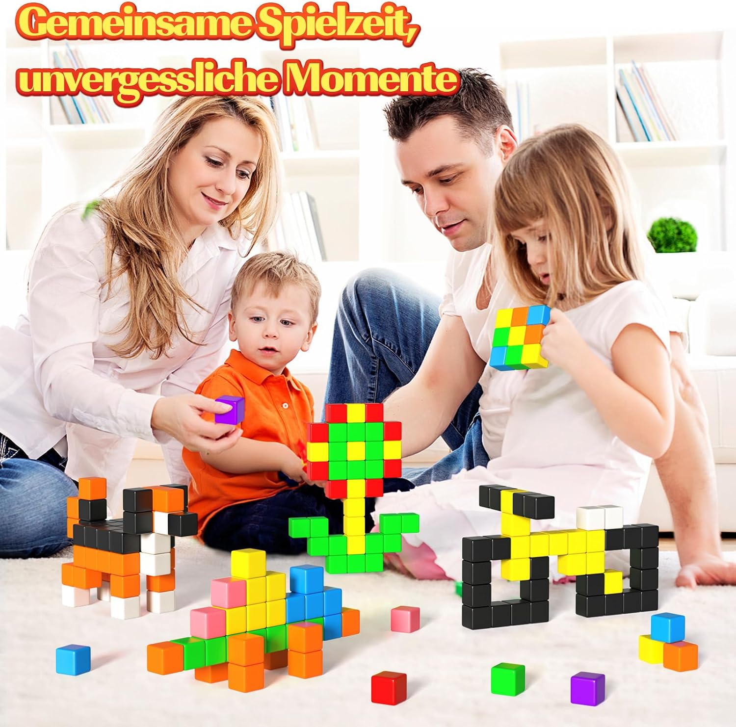 Thumbnail 4 de Apluses 54-teilige Magnetbausteine für Kinder 🧩