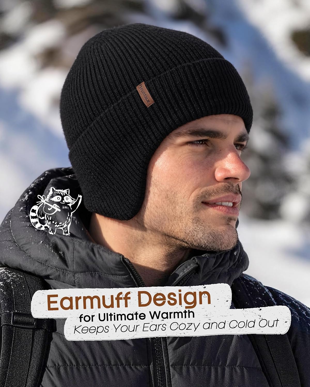 Detalle 2 de FURTALK Winter Beanie with Earflap