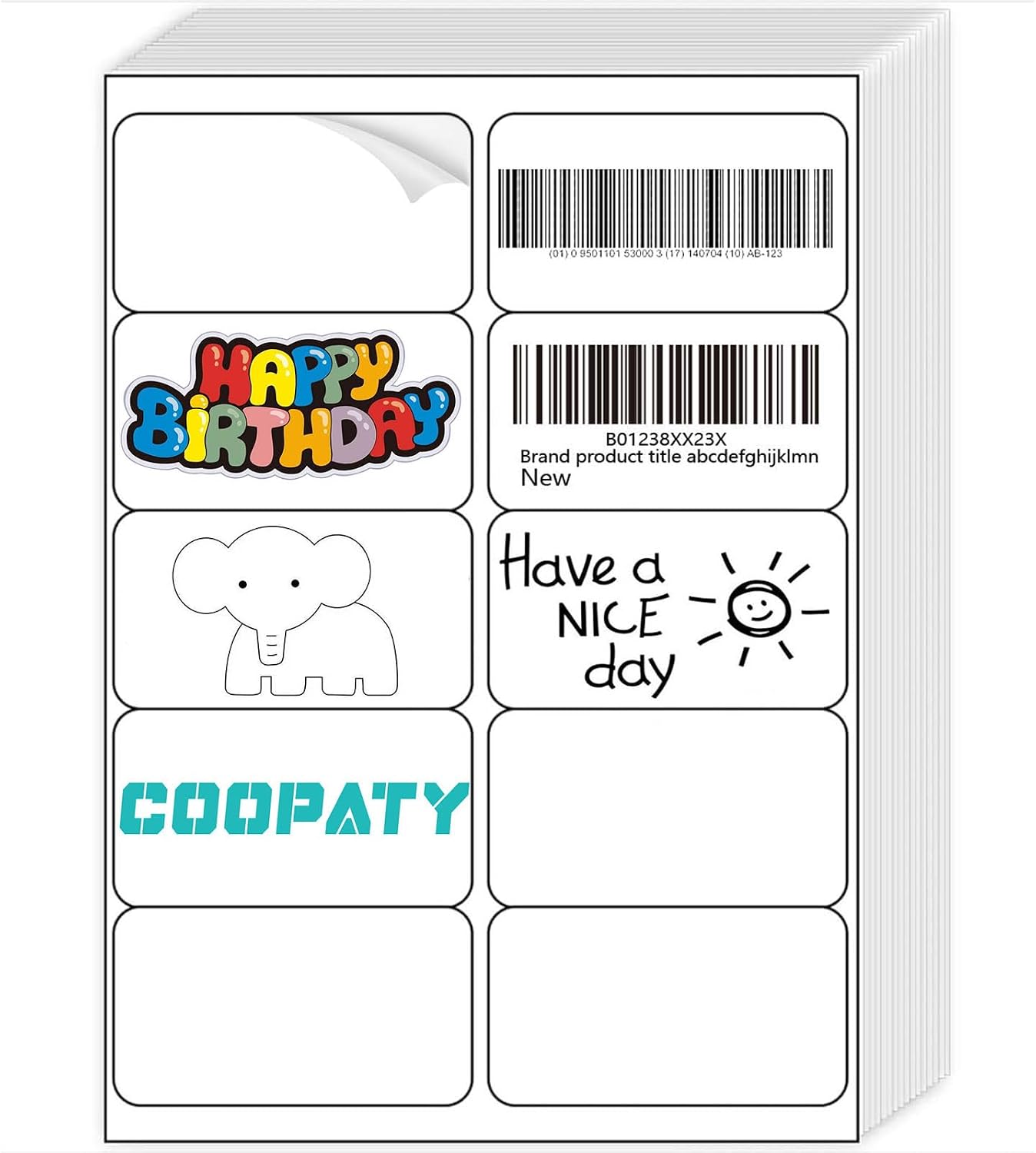 10-Up Shipping Address Labels 2 x 4 in