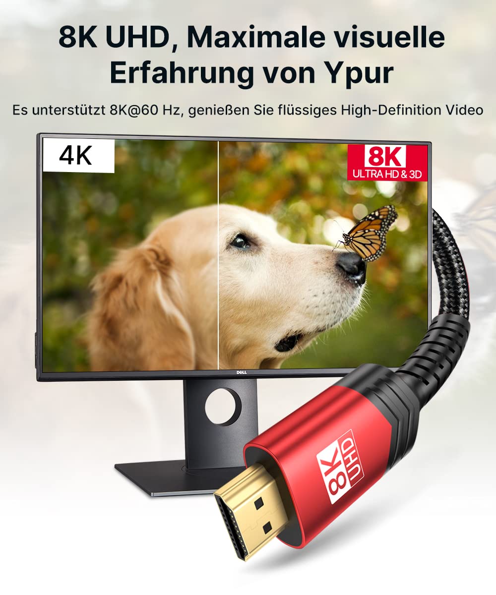 Thumbnail 1 de JSAUX câble HDMI 1 m 48 Gbps