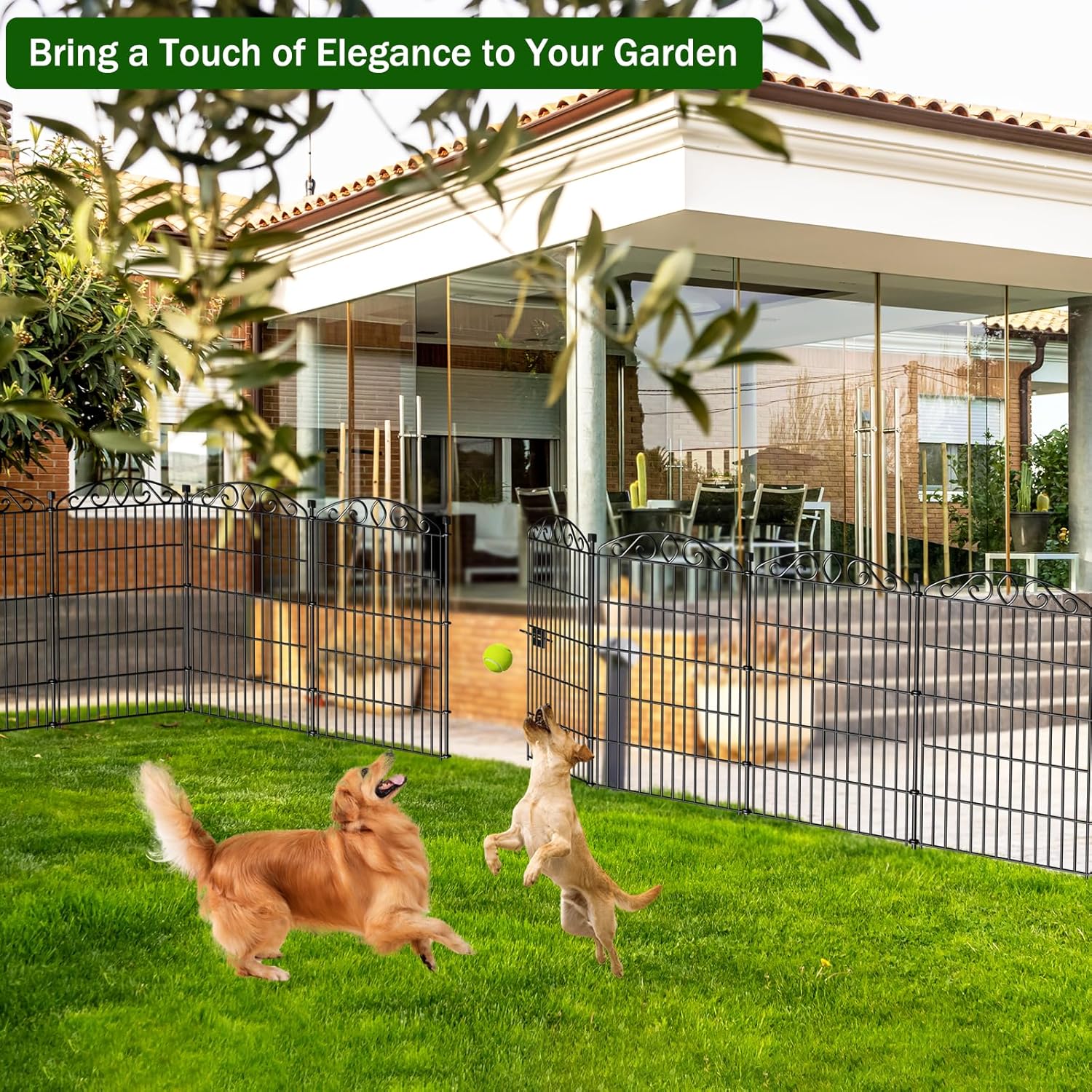 Thumbnail 6 de 12 Panel Garden Fence with Gate - 91.4 cm H x 7.4 m L