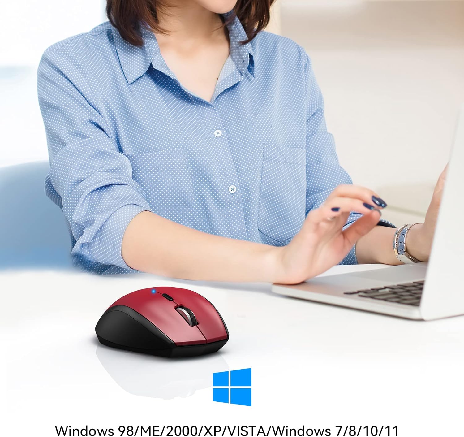 Thumbnail 6 de TECKNET Classic Bluetooth Mouse — 4800 DPI Wireless, Ergonomic and Long-Lasting