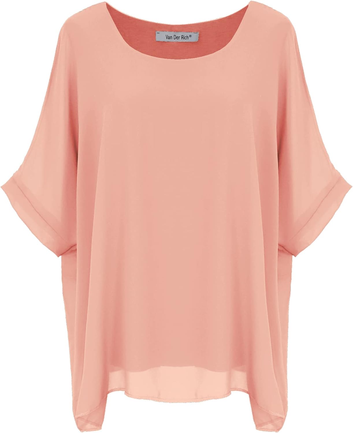 Detalle de Van Der Rich Bluse aus Mousseline mit Innenfutter – Damen