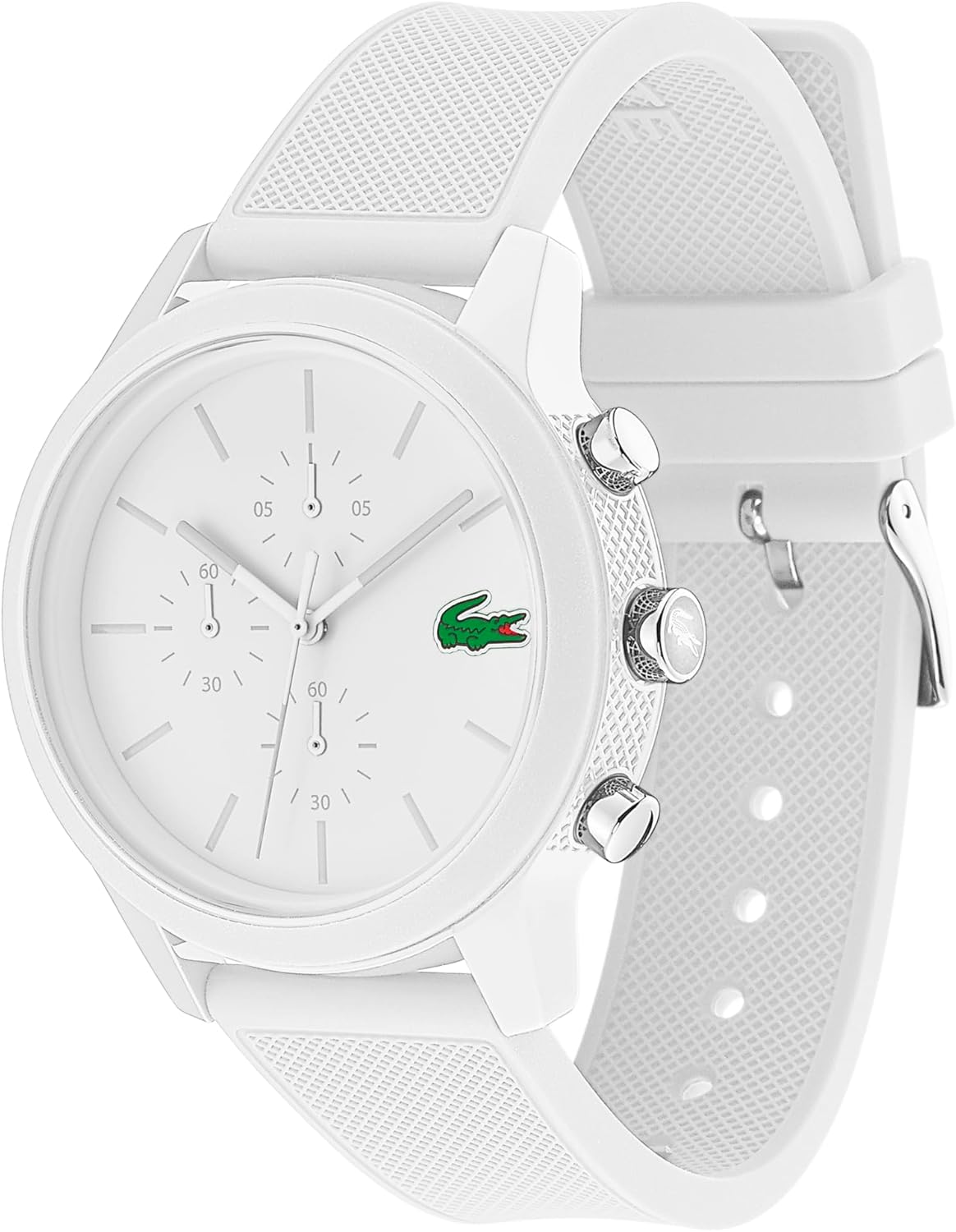 Thumbnail 1 de Lacoste Orologio da Uomo con Cronografo al Quarzo, Collezione Lacoste 12.12, Cinturino silicone bianco