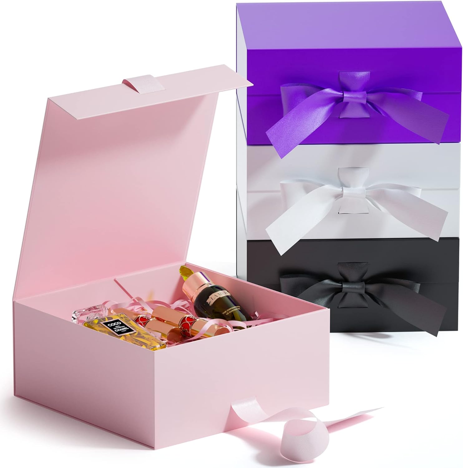 Detalle de GIFTSAY Magnetic Gift Box 18x18x7.5 cm – Pink, Magnetic Closure