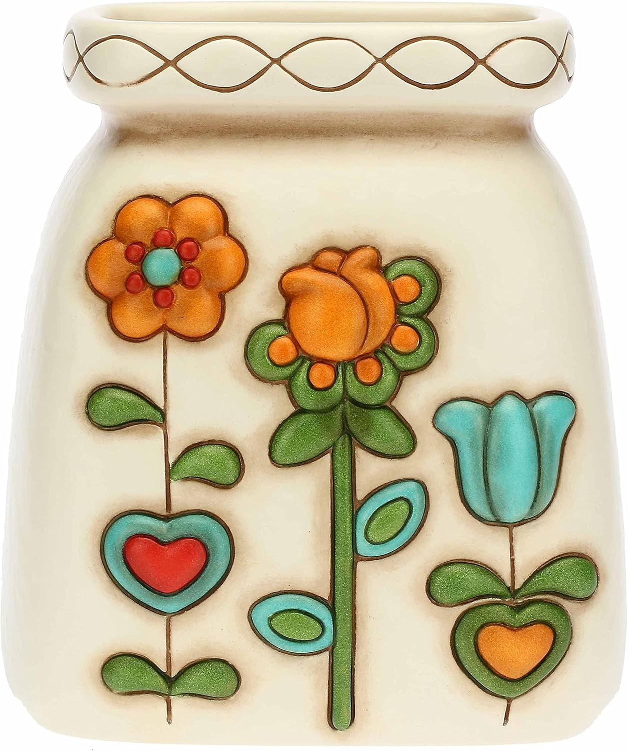 Thumbnail 1 de THUN Vaso in ceramica decorata a mano – Linea Heritage, piccolo