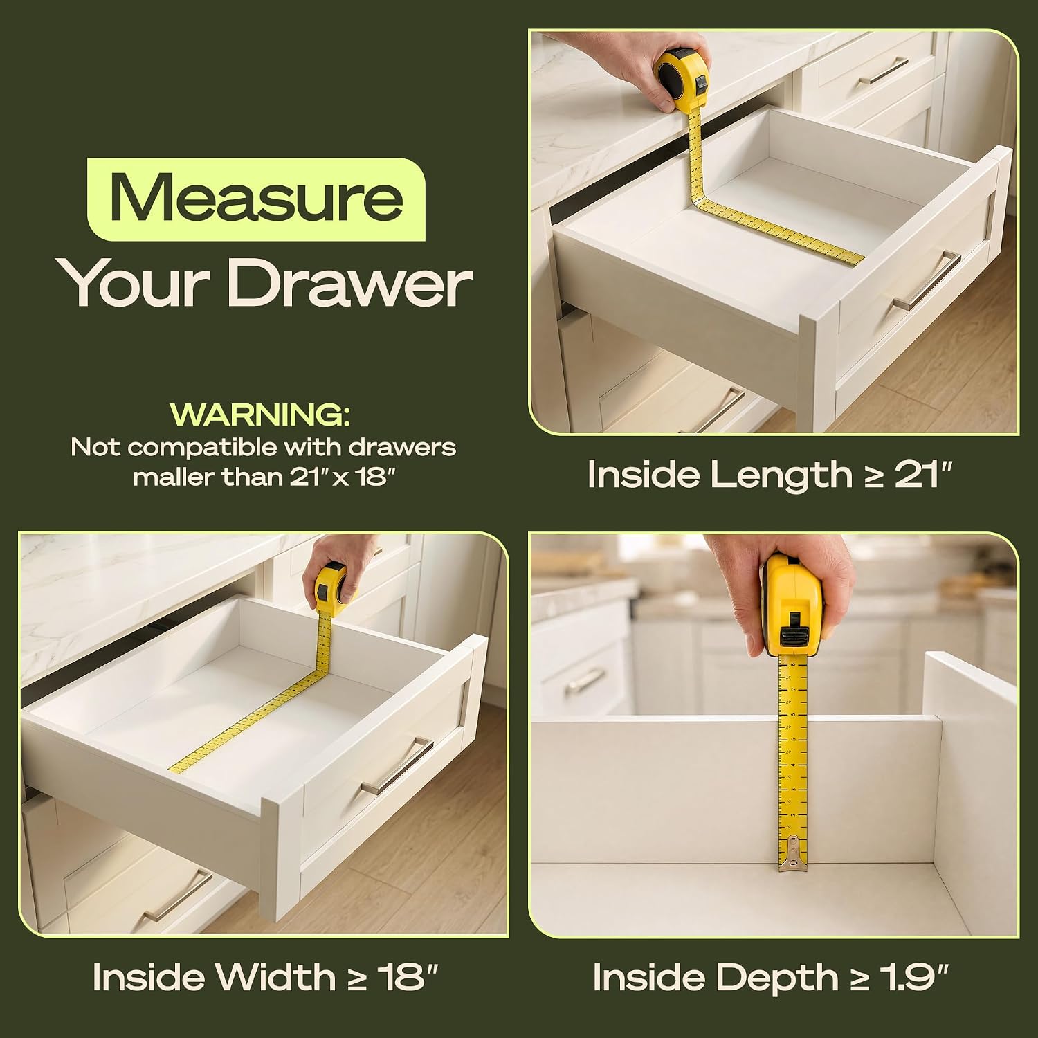 Thumbnail 4 de ROYAL CRAFT WOOD Bamboo Drawer Organizer 9‑Slot