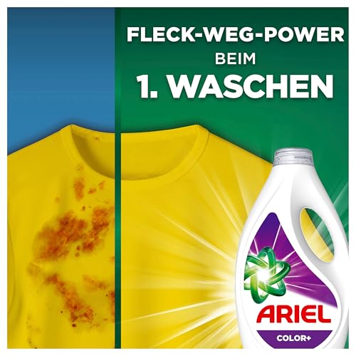 Detalle 2 de Ariel Flüssigwaschmittel Color+ – Fleck-Weg-Power ab erster Wäsche, 111 Wäschen