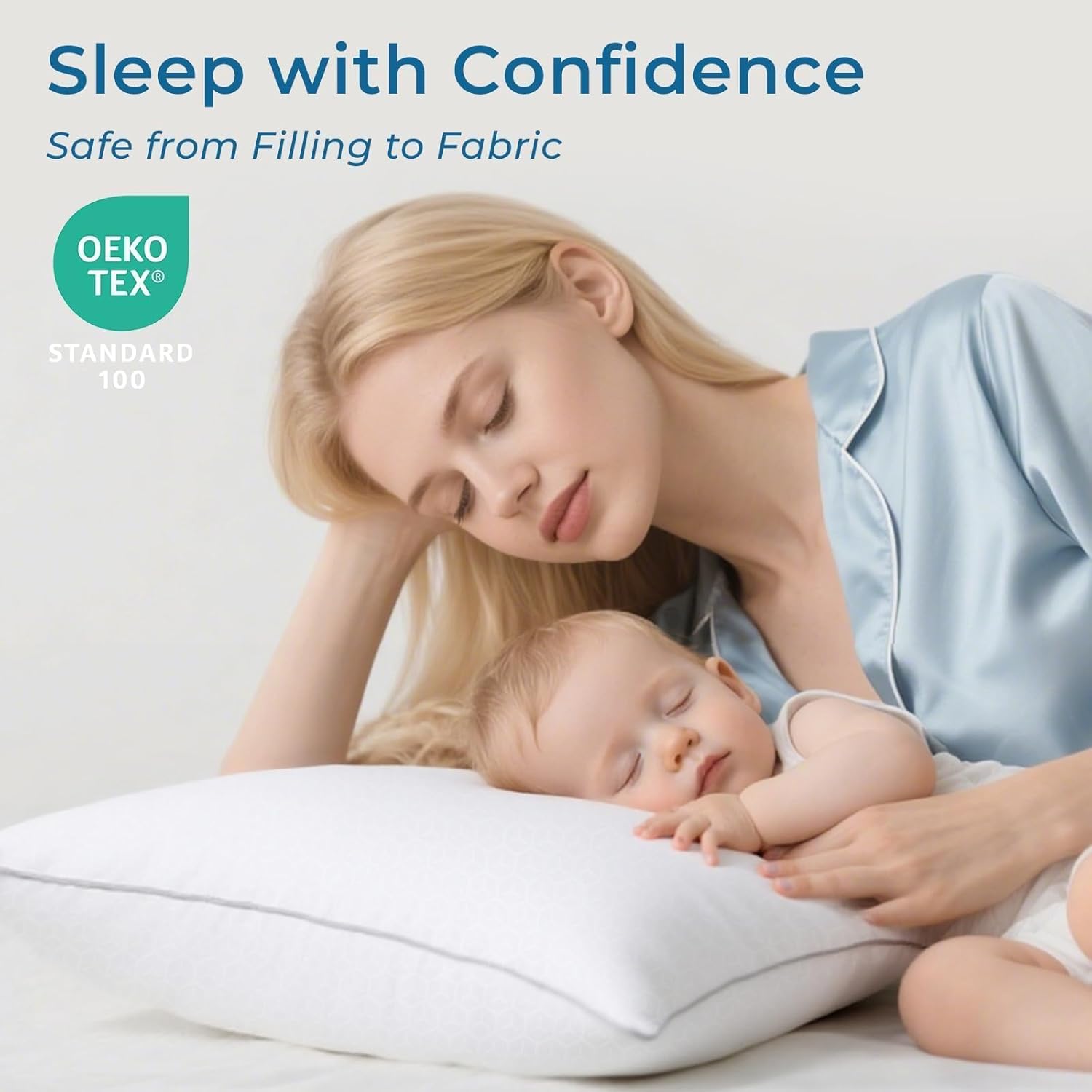 Thumbnail 2 de Sasttie Firm King Size Pillows Set of 4: Hotel-Quality, Down Alternative Support for Side, Back & Stomach Sleepers