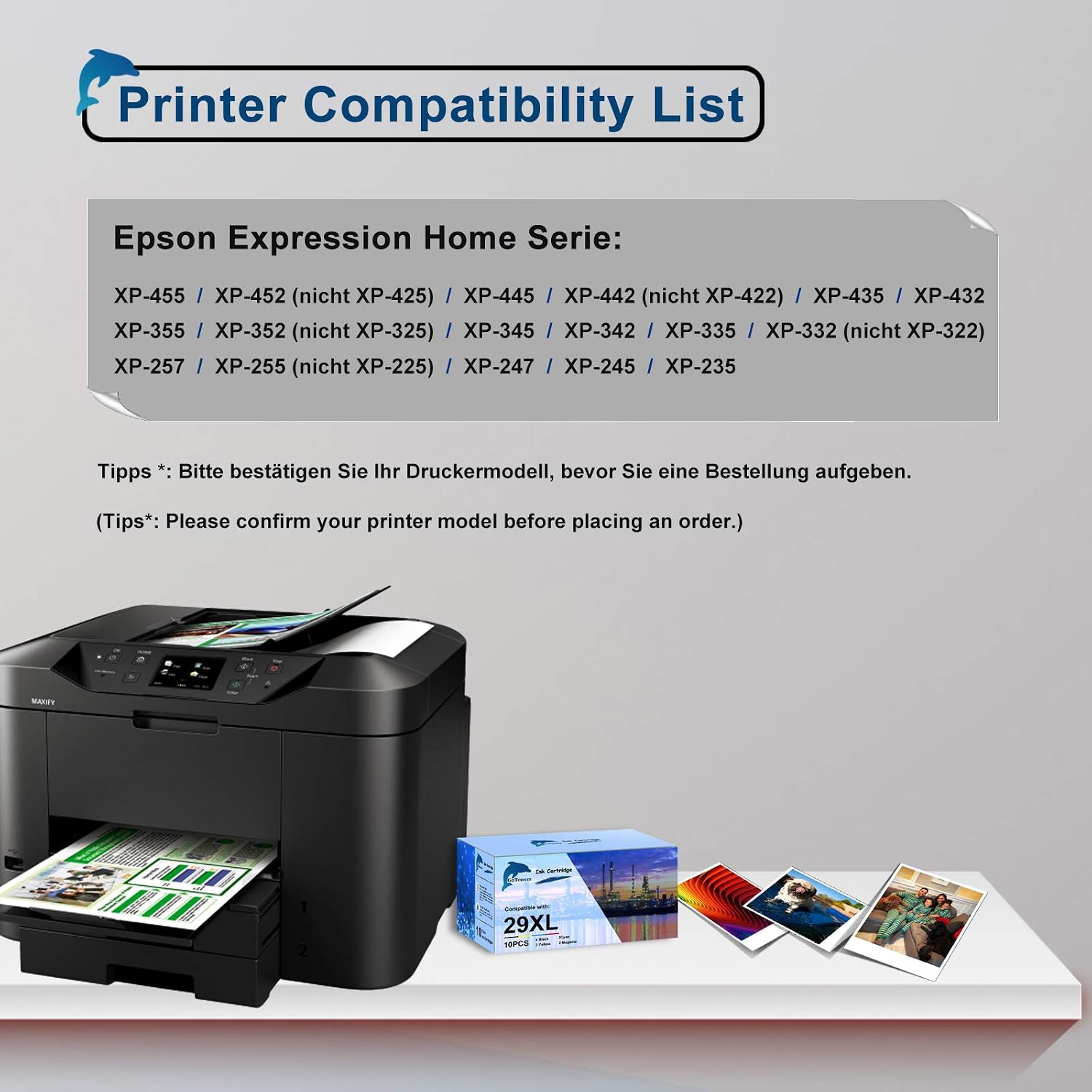 Detalle de GoToners 29XL 10er Pack Druckerpatronen 🖨