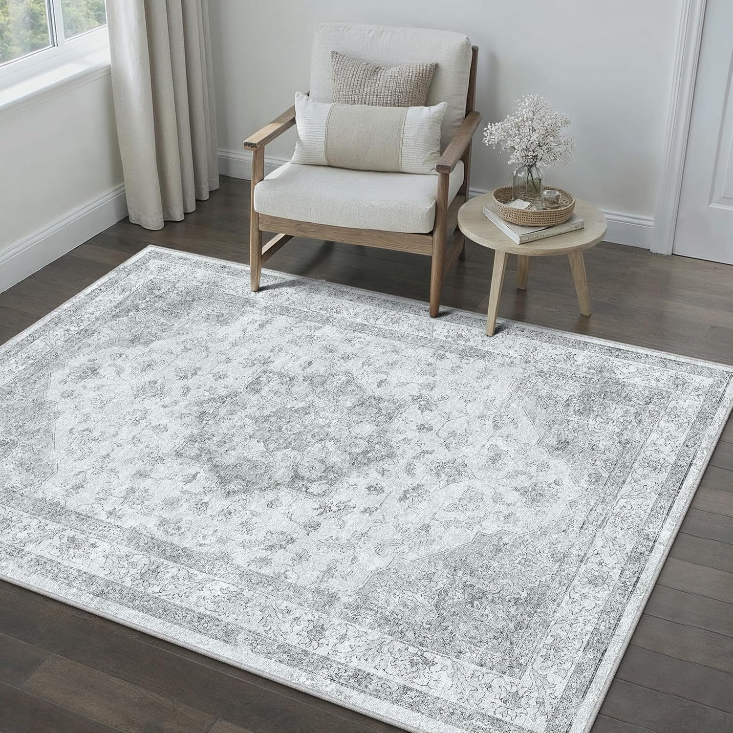 Thumbnail 6 de PureCozy Vintage Alfombra Pasillo 60x180 cm Beige