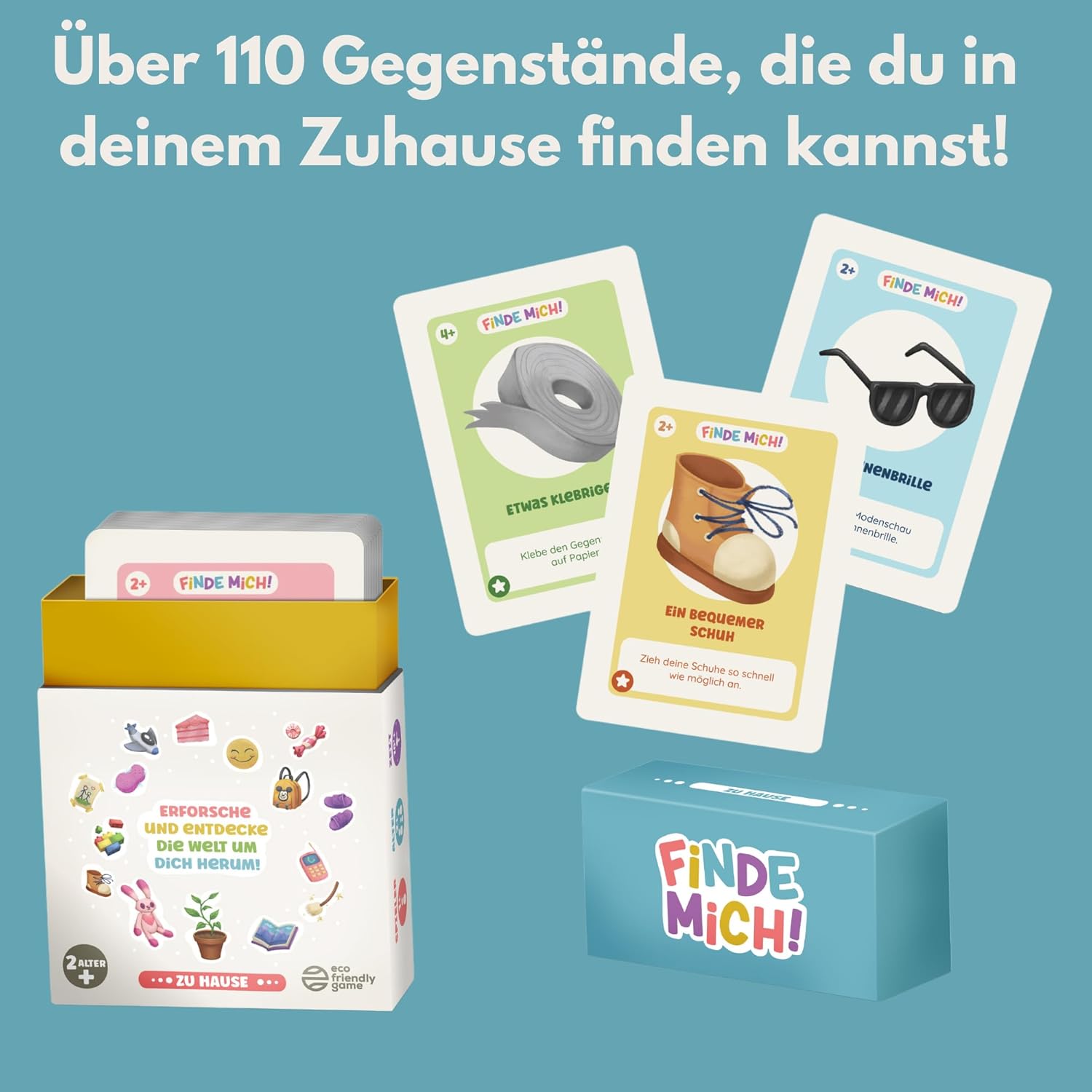 Thumbnail 3 de Oh Happy Games Finde Mich! Indoor Suchspiel – Entdeckerkarten für Kinder von 2 bis 6 Jahren