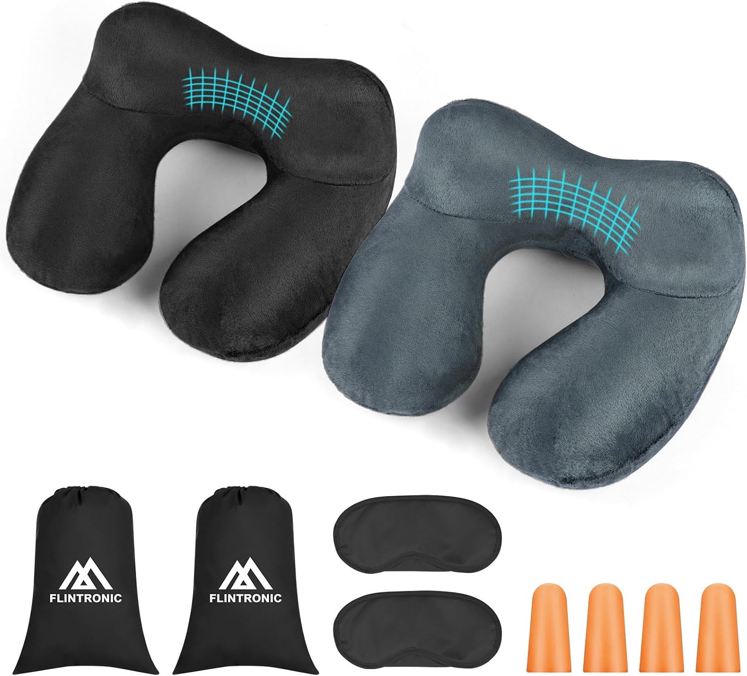 Detalle de Flintronic Coussin de Voyage Gonflable 2 pièces