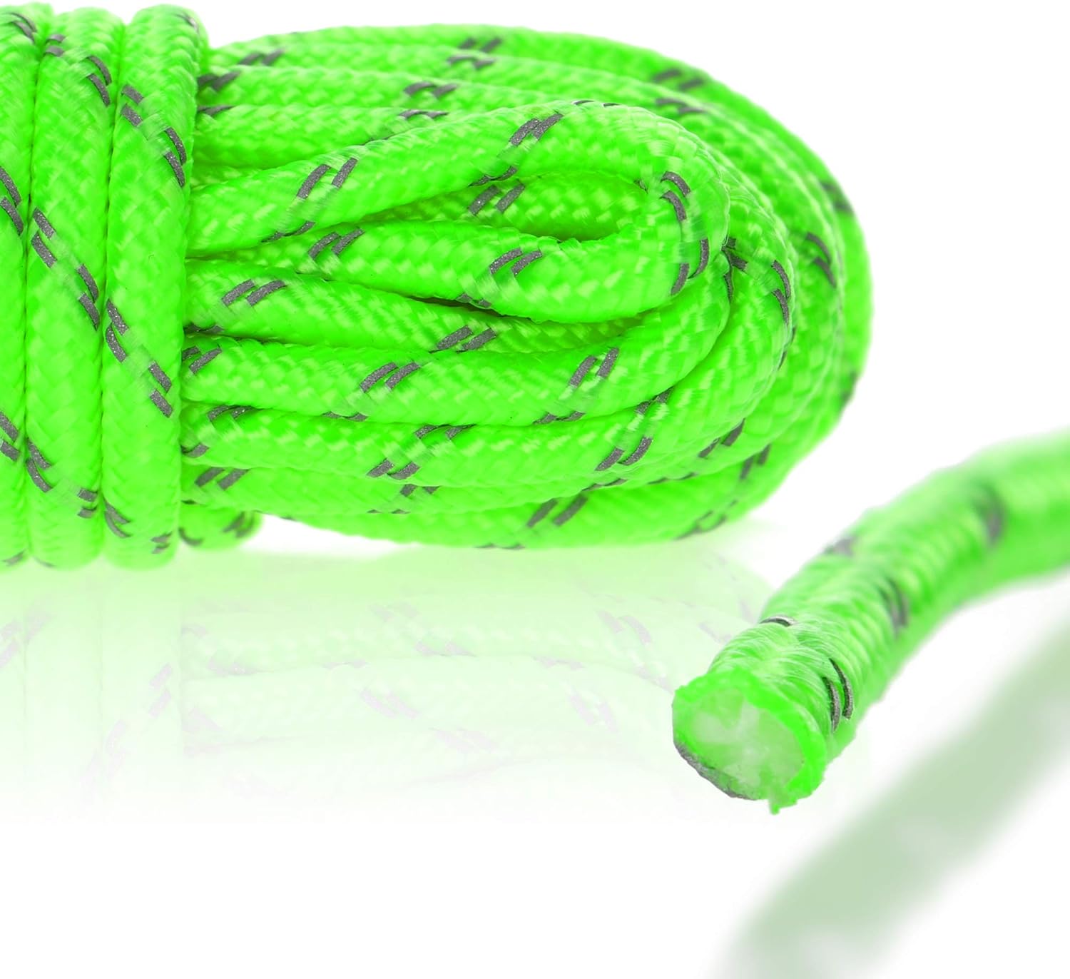 Thumbnail 5 de COM-FOUR® 8X haubans 4 m pour Le Camping — corde de tente réfléchissante verte (8 pièces)