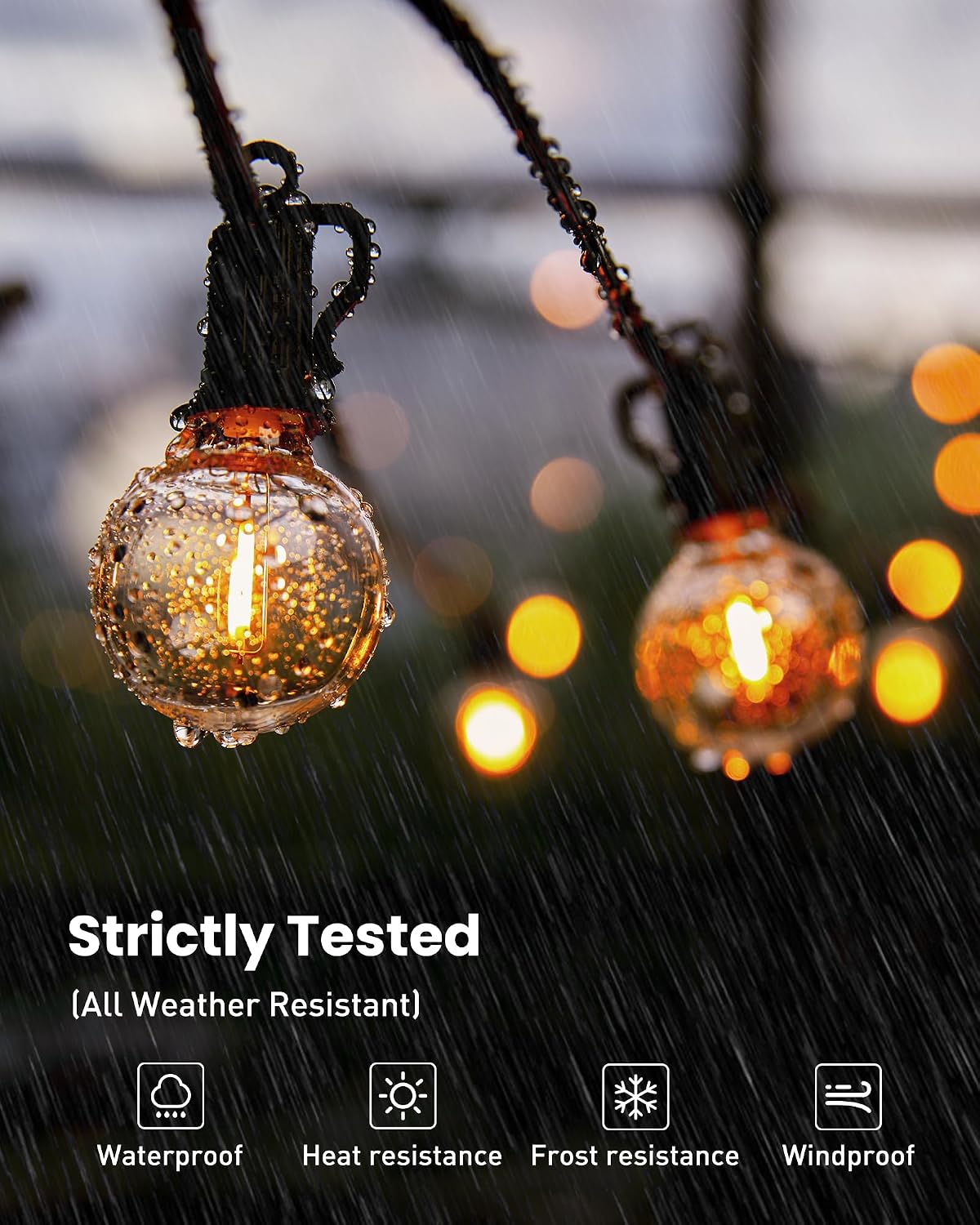 Thumbnail 1 de Brightown GYPC-O25LAC G40 Outdoor String Lights, Warm White, Dimmable