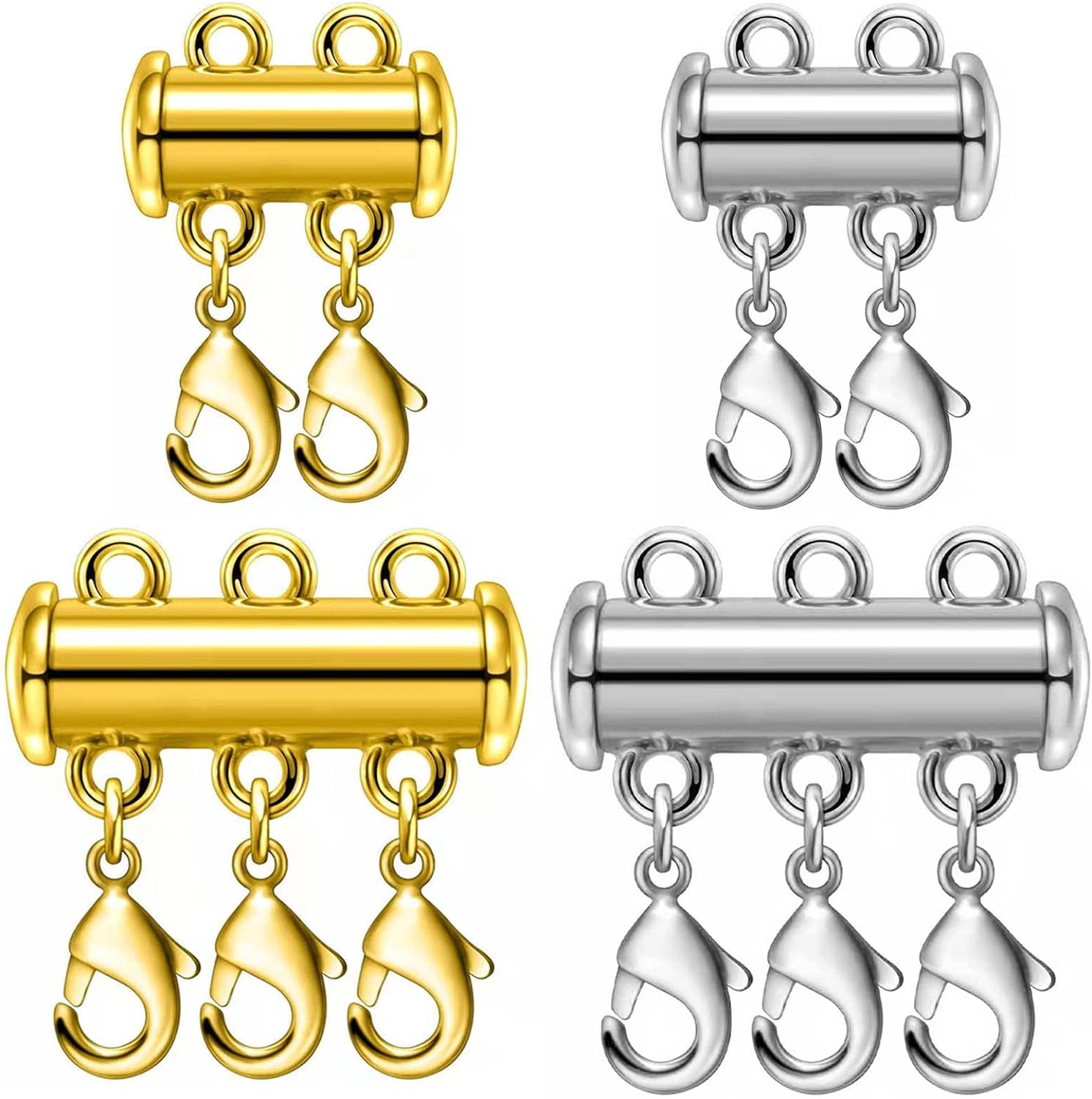 Detalle de OHINGLT 01 Magnetic Necklace Layering Clasps, Brass, Gold and Silver Plated