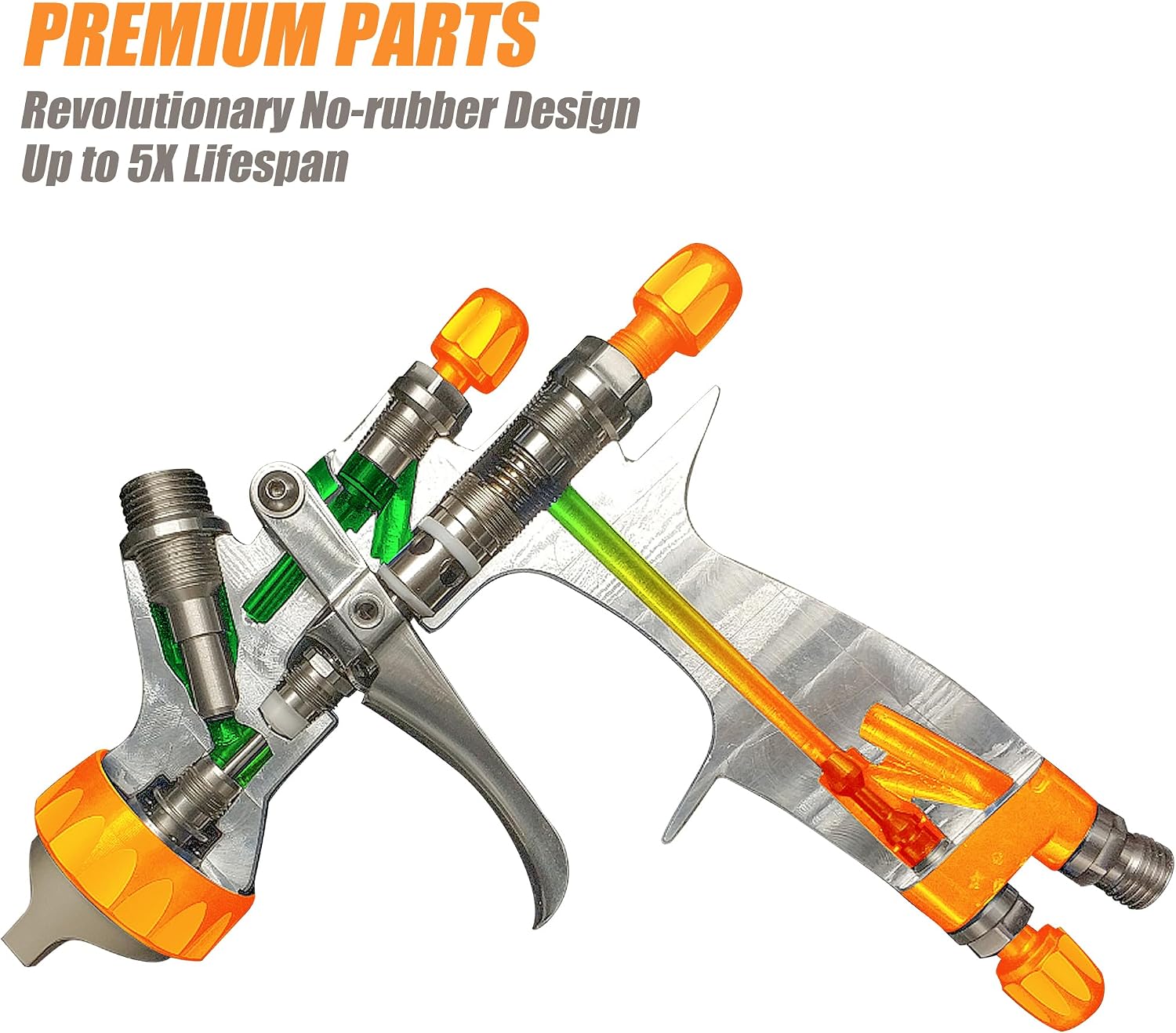 Detalle 2 de BEETRO HVLP Professional Gravity Feed Air Spray Gun