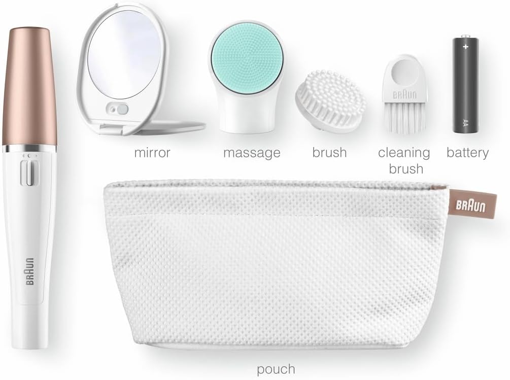 Thumbnail 4 de Braun FaceSpa 851V 3-en-1 : épilateur visage, brosse nettoyante et coussin de massage