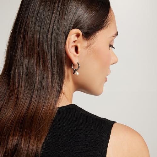 Detalle de Calvin Klein Boucles d'Oreilles Créoles HUGGIE Gift Set en Acier Inoxydable avec Charms