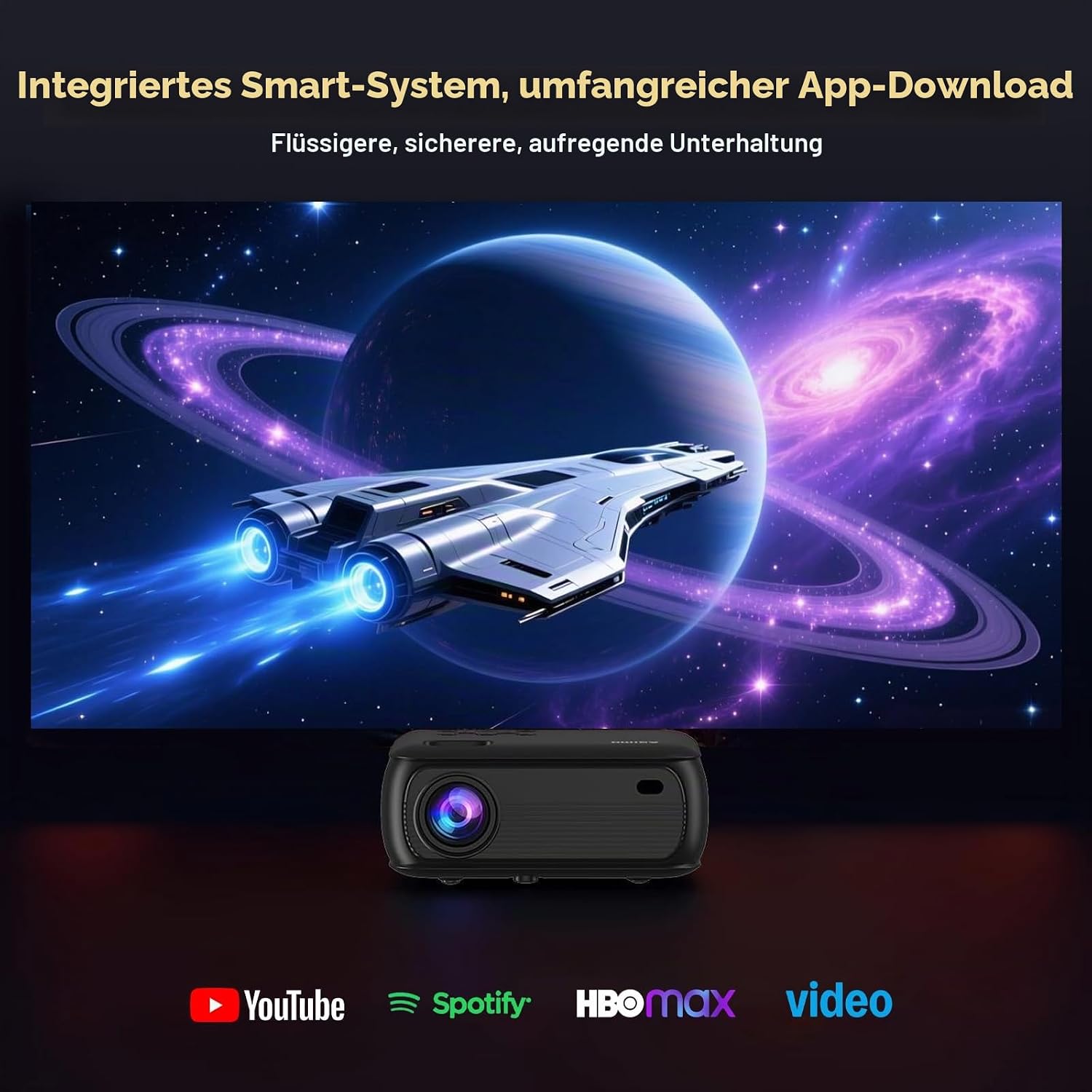 Detalle 2 de X6 Mini Beamer WLAN Bluetooth 1080p