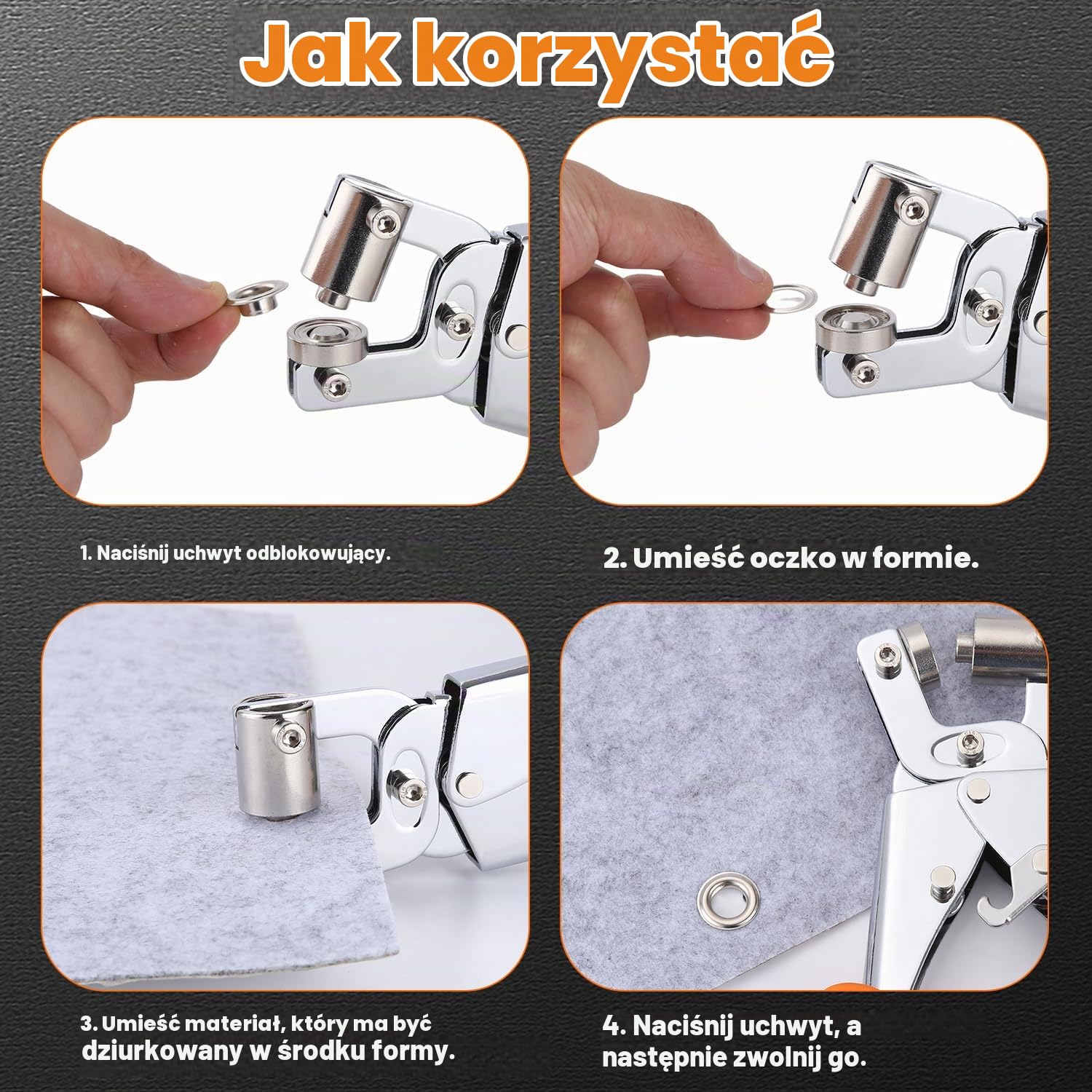 Thumbnail 6 de Yoxovo Oeillets pour baches – szczypce do oczek, 300 oczek Ø 10 mm