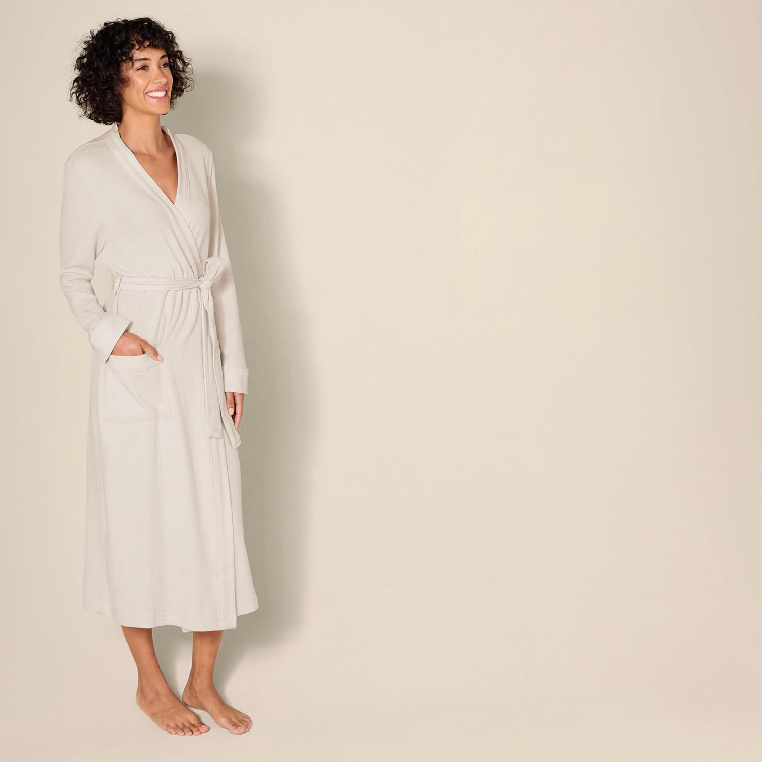 Thumbnail 1 de Amazon Essentials Women’s Lightweight Waffle Full-Length Robe (Plus Size available)