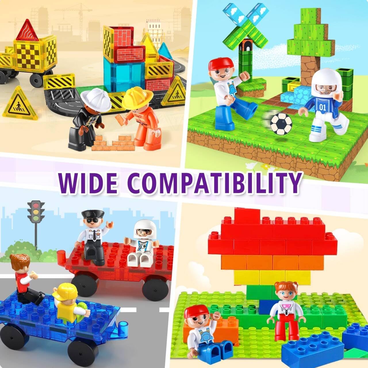 Thumbnail 4 de Large Magnetic People Figures 15pcs 3" 🧲