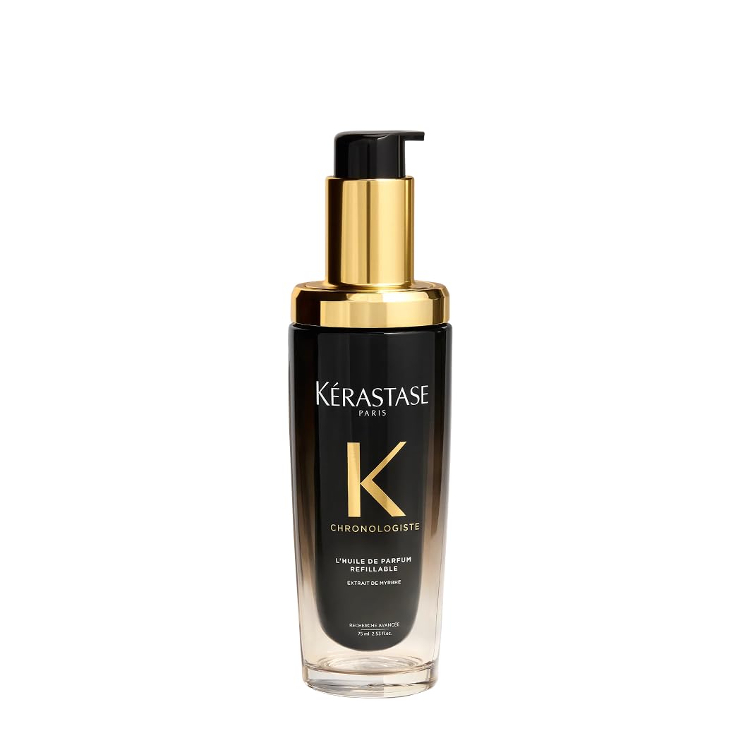 Detalle de Kérastase Chronologiste L’Huile de Parfum – Antistatisches Duft-Öl für alle Haartypen, 75 ml (Nachfüllbarer Flakon)