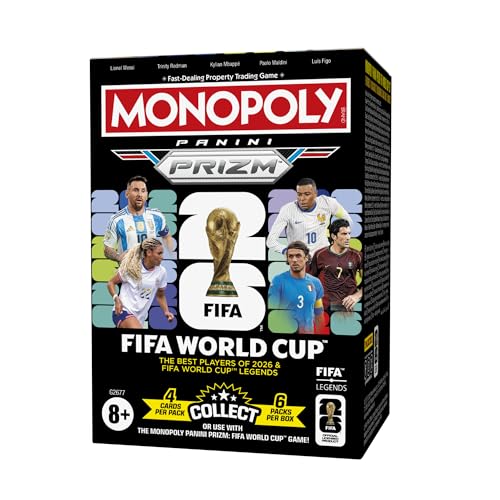 Detalle de Monopoly Panini Prizm: FIFA World Cup Trading Cards Booster Box