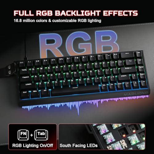Thumbnail 7 de YUNZII x MADLIONS MAD68 HE 60% Teclado Gaming Magnético con Rapid Trigger 8000Hz y Switch de Efecto Hall