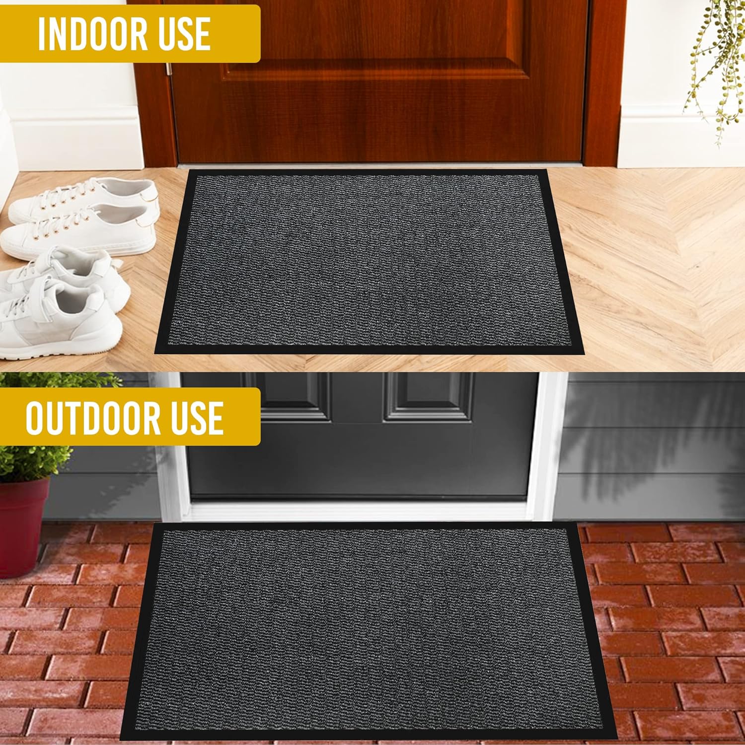 Thumbnail 6 de Homatz Indoor Outdoor Door Mat 60x80cm