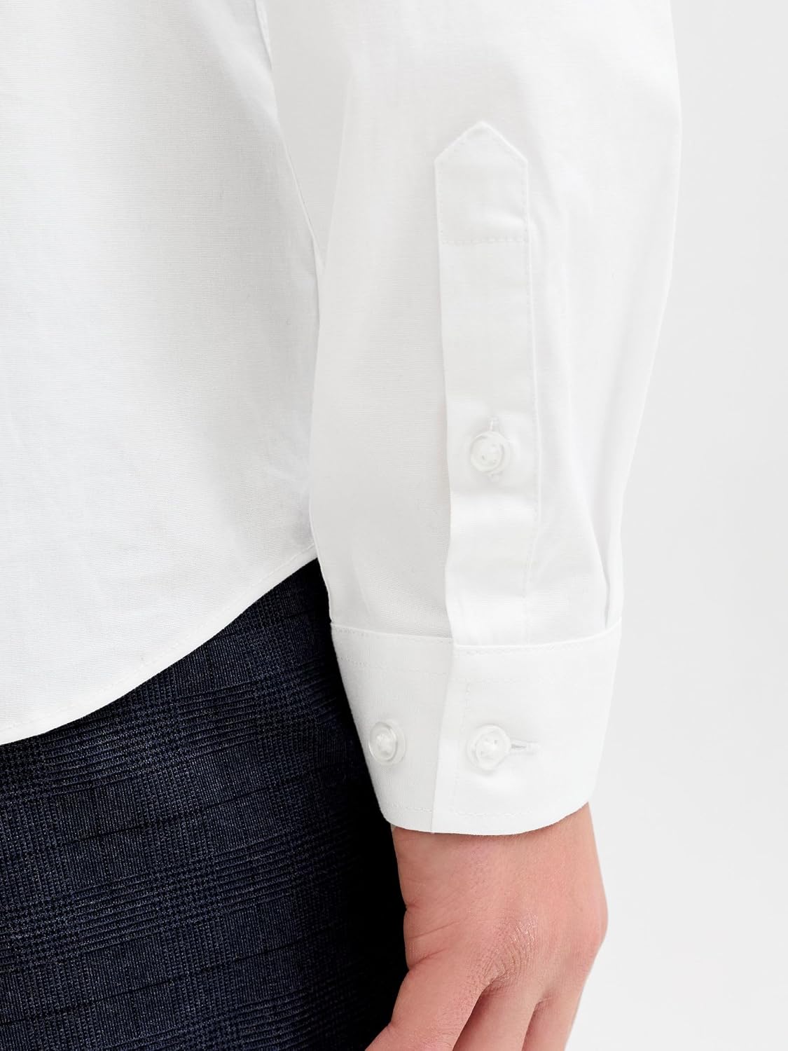 Detalle 2 de Camicia formale sagomata in vita Jack & Jones Junior, vestibilità regular