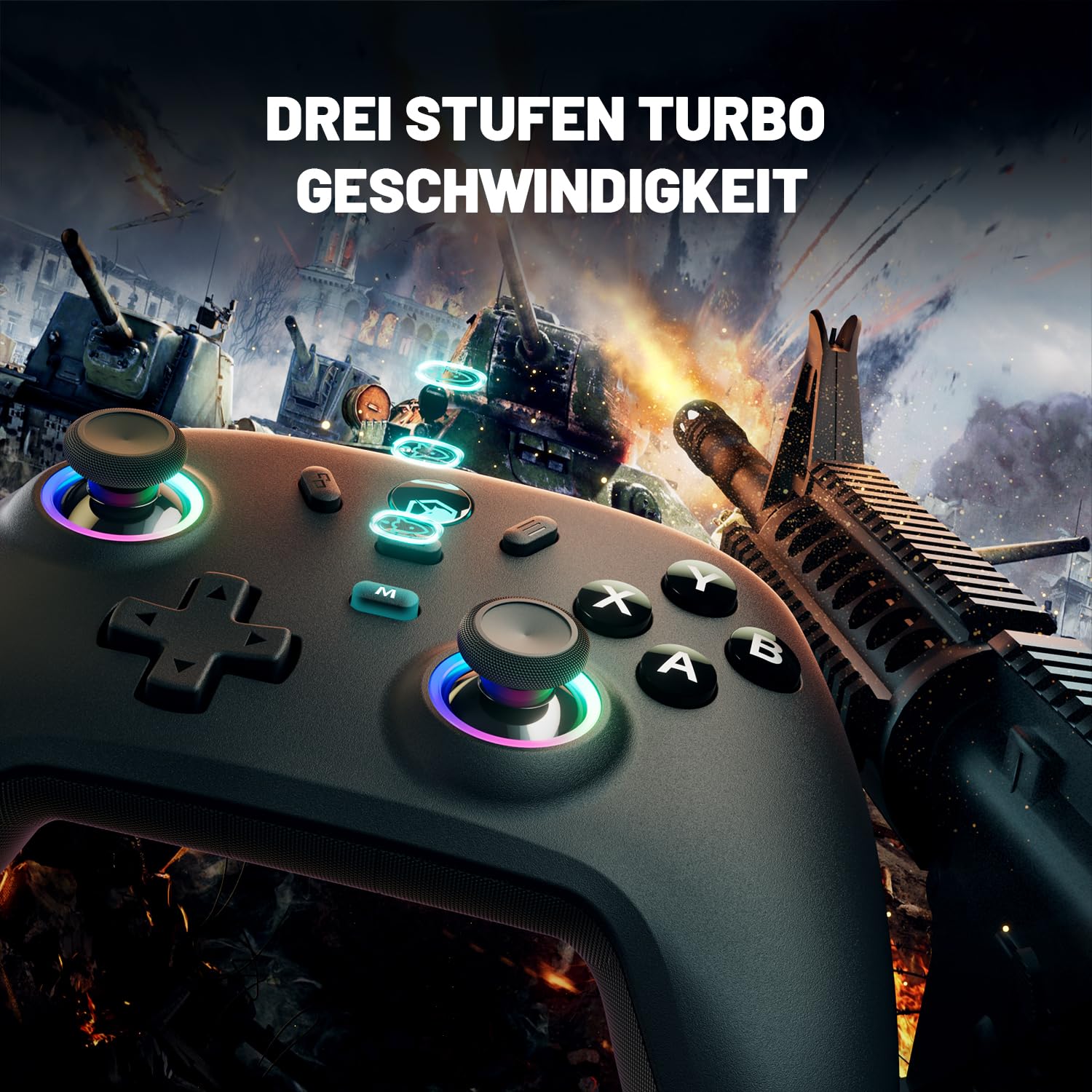 Detalle 2 de ECHTPower PC Wireless Controller 1000Hz Gaming-Controller