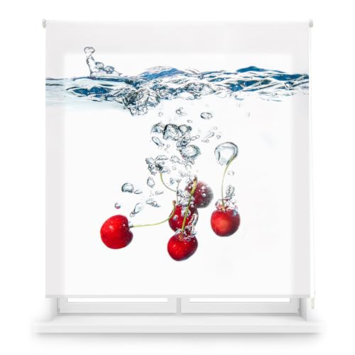 Detalle de Blindecor C-WATERCHERRY Estor enrollable translúcido 150×180 cm 🪟