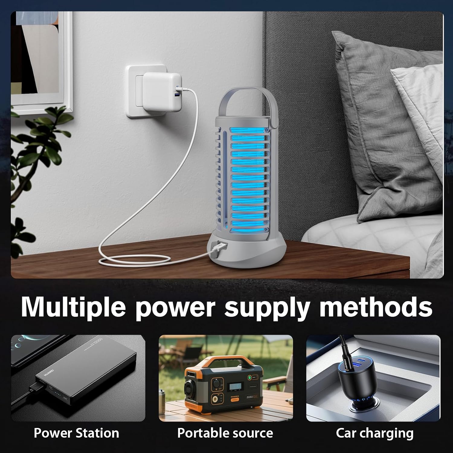 Thumbnail 4 de Bug Zapper Outdoor: 2-in-1 4200V Electric Mosquito Zapper and Lantern