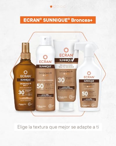 Thumbnail 8 de Ecran Leche Protectora Solar Broncea+ SPF 50 en Spray (270 ml) – Protección alta con Bronceado natural y tecnología PureBronze