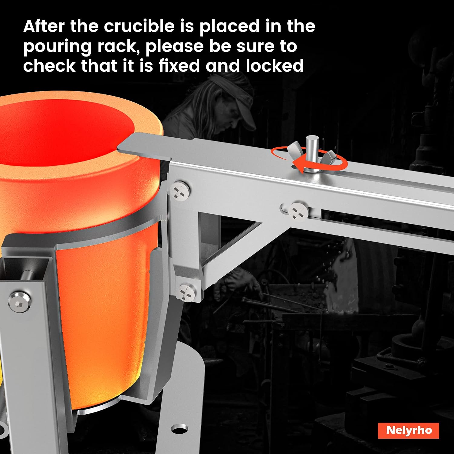 Thumbnail 6 de Nelyrho Crucible Pouring Tongs, 4.5 kg